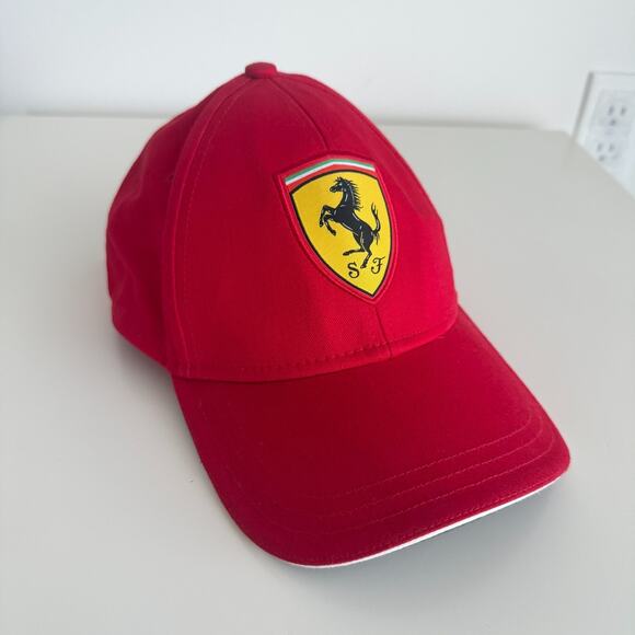 Scuderia Ferrari Red Baseball Hat Cap Strapback Official Licensed F1 Racing - Picture 1 of 9